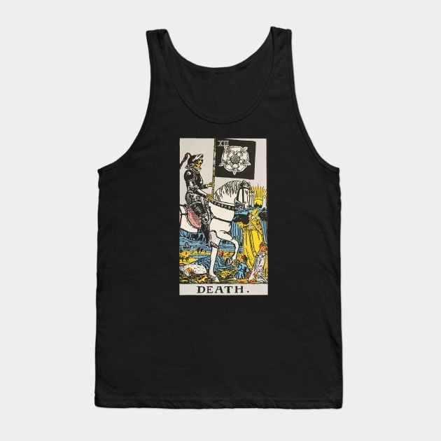 The Death tarot card Tank Top by Nate's World of Tees